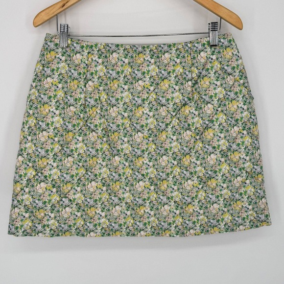 J. Crew Floral Mini Skirt - Green and Yellow - Picture 3 of 10